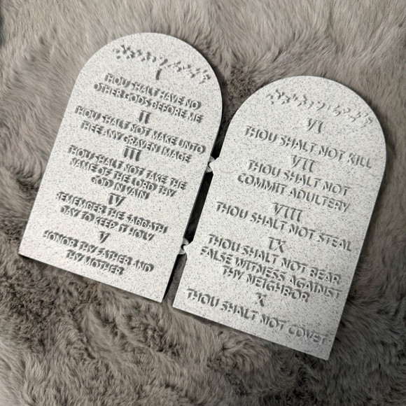 10 Commandments table top, 3D printed - Picture 3 of 4